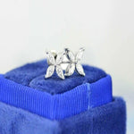 Load image into Gallery viewer, 1.00 TCW MARQUISE CUT 4 STONE MOISSANITE STUD EARRING