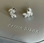 Load image into Gallery viewer, 1.00 TCW MARQUISE CUT LEAF DESIGN MOISSANITE STUD EARRING