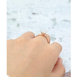 Load image into Gallery viewer, 1.00CT EMERALD CUT SET SIMPLE ROSE GOLD UNIQUE FULL ETERNITY MOISSANITE ENGAGEMENT RING