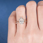 Load image into Gallery viewer, 1.00CT OVAL CUT GOLD ART DECO BRIDAL WEDDING MOISSANITE RING