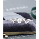 Load image into Gallery viewer, 1.25CT OVAL CURVED MARQUISE CUT MOISSANITE BRIDAL RING SET WITH MATCHING BAND