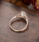Load image into Gallery viewer, 1.50CT OVAL CUT ROSE GOLD WEDDING RING WITH STACKING RING SET