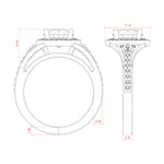 Load image into Gallery viewer, BOLD ROUND CUT MOISSANITE ENGAGEMENT RING