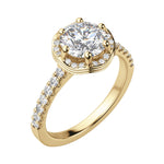 Load image into Gallery viewer, ARIA ROUND CUT MOISSANITE ENGAGEMENT RING