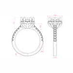 Load image into Gallery viewer, ARIA ROUND CUT MOISSANITE ENGAGEMENT RING