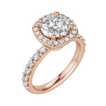 Load image into Gallery viewer, CHER ROUND CUT MOISSANITE ENGAGEMENT RING