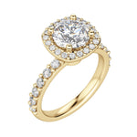 Load image into Gallery viewer, CHER ROUND CUT MOISSANITE ENGAGEMENT RING