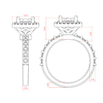 Load image into Gallery viewer, CHER ROUND CUT MOISSANITE ENGAGEMENT RING