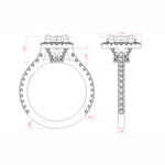 Load image into Gallery viewer, ENVY OVAL CUT MOISSANITE ENGAGEMENT RING