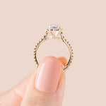 Load image into Gallery viewer, ENVY PEAR CUT MOISSANITE ENGAGEMENT RING