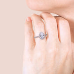 Load image into Gallery viewer, ENVY PEAR CUT MOISSANITE ENGAGEMENT RING