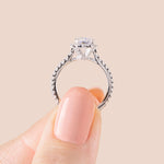 Load image into Gallery viewer, ENVY PEAR CUT MOISSANITE ENGAGEMENT RING