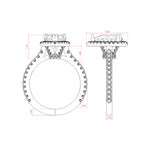 Load image into Gallery viewer, ENVY PEAR CUT MOISSANITE ENGAGEMENT RING