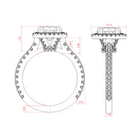 Load image into Gallery viewer, ENVY ROUND CUT MOISSANITE ENGAGEMENT RING