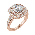 Load image into Gallery viewer, GLOW ROUND CUT MOISSANITE ENGAGEMENT RING