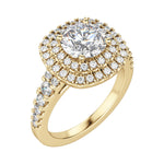 Load image into Gallery viewer, GLOW ROUND CUT MOISSANITE ENGAGEMENT RING