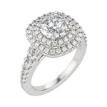 Load image into Gallery viewer, GLOW ROUND CUT MOISSANITE ENGAGEMENT RING