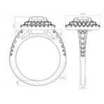 Load image into Gallery viewer, GLOW ROUND CUT MOISSANITE ENGAGEMENT RING
