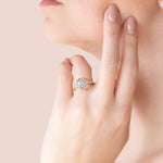 Load image into Gallery viewer, HAIL ROUND CUT MOISSANITE ENGAGEMENT RING
