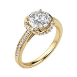 Load image into Gallery viewer, HAIL ROUND CUT MOISSANITE ENGAGEMENT RING