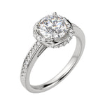 Load image into Gallery viewer, HAIL ROUND CUT MOISSANITE ENGAGEMENT RING