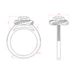 Load image into Gallery viewer, HAIL ROUND CUT MOISSANITE ENGAGEMENT RING