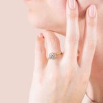 Load image into Gallery viewer, LOUD ROUND CUT MOISSANITE ENGAGEMENT RING