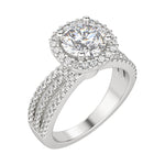 Load image into Gallery viewer, LOUD ROUND CUT MOISSANITE ENGAGEMENT RING