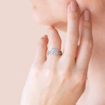 Load image into Gallery viewer, LOUD ROUND CUT MOISSANITE ENGAGEMENT RING