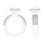 Load image into Gallery viewer, LOUD ROUND CUT MOISSANITE ENGAGEMENT RING