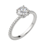 Load image into Gallery viewer, RIVA ROUND CUT MOISSANITE ENGAGEMENT RING