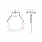 Load image into Gallery viewer, SOUL ACCENTED OVAL CUT MOISSANITE ENGAGEMENT RING