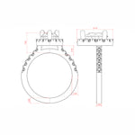 Load image into Gallery viewer, SOUL ACCENTED PEAR CUT MOISSANITE ENGAGEMENT RING