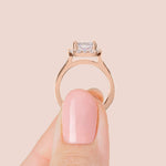 Load image into Gallery viewer, SOUL CLASSIC CUSHION CUT MOISSANITE ENGAGEMENT RING