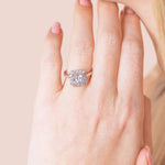 Load image into Gallery viewer, SOUL CLASSIC CUSHION CUT MOISSANITE ENGAGEMENT RING