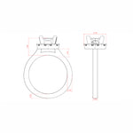 Load image into Gallery viewer, SOUL CLASSIC CUSHION CUT MOISSANITE ENGAGEMENT RING