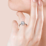 Load image into Gallery viewer, SOUL CLASSIC ROUND CUT MOISSANITE ENGAGEMENT RING