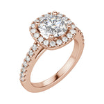 Load image into Gallery viewer, VAIL ROUND CUT MOISSANITE ENGAGEMENT RING