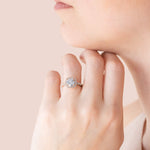 Load image into Gallery viewer, VAIL ROUND CUT MOISSANITE ENGAGEMENT RING