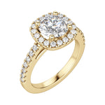 Load image into Gallery viewer, VAIL ROUND CUT MOISSANITE ENGAGEMENT RING