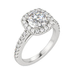 Load image into Gallery viewer, VAIL ROUND CUT MOISSANITE ENGAGEMENT RING
