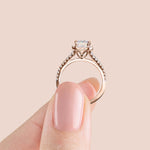 Load image into Gallery viewer, VARA CUSHION CUT MOISSANITE ENGAGEMENT RING