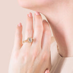 Load image into Gallery viewer, VARA EMERALD CUT MOISSANITE ENGAGEMENT RING