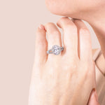 Load image into Gallery viewer, VARA OVAL CUT MOISSANITE ENGAGEMENT RING