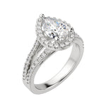 Load image into Gallery viewer, VARA PEAR CUT MOISSANITE ENGAGEMENT RING