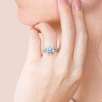 Load image into Gallery viewer, VARA PEAR CUT MOISSANITE ENGAGEMENT RING