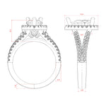 Load image into Gallery viewer, VARA PEAR CUT MOISSANITE ENGAGEMENT RING