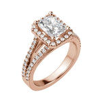 Load image into Gallery viewer, VARA RADIANT CUT MOISSANITE ENGAGEMENT RING