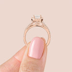 Load image into Gallery viewer, VARA RADIANT CUT MOISSANITE ENGAGEMENT RING