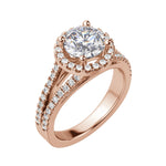 Load image into Gallery viewer, VARA ROUND CUT MOISSANITE ENGAGEMENT RING